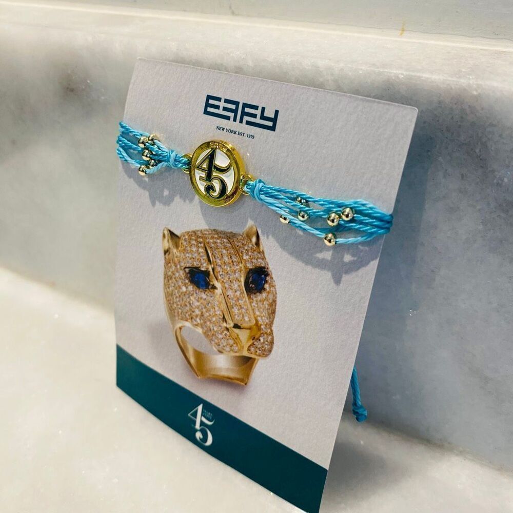 NWT Effy Royal Caribbean Special Edition 45th Anniversary Rope Blue Bracelet - Picture 2 of 3